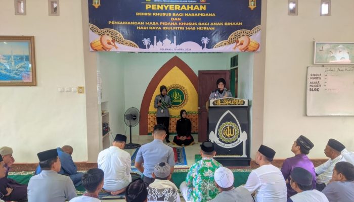 Hari Raya Idul Fitri 1445 H,  338 Warga Binaan Lapas Polewali Kelas II B  Terima Pengurangan Masa  Tahanan