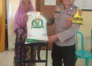 Bhabinkamtibmas Polsek Polewali Monitoring Penyaluran Bantuan Cadangan Pangan Pemerintah Tahun 2024