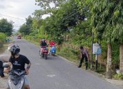 Gerak Cepat Personil Unit Lantas Polsek Wonomulyo Mendatangi TKP Lakalantas di Wilayahnya