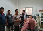 Personil Unit Lantas Polsek Wonomulyo Mendatangi TKP Lakalantas di Wilayahnya