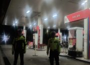 Cegah Gangguan Kamtibmas Di Malam Hari, Sat Lantas Polres Polman Laksanakan Blue Light Patrol
