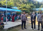 Bhabinkamtibmas Subsektor Anreapi Polsek Polewali Monitoring Baksos Yang Dilaksanakan Mahasiswa Kedokteran Unhas Makassar