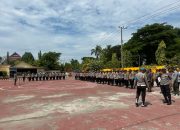 Polres Polman Pengecekan Personil, Persiapan Kawal Pengamanan Kampanye Pilkada