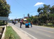 Gerak Cepat Personil Unit Lantas Polsek Wonomulyo Mendatangi TKP Lakalantas Tabrak Lari