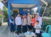 Bhabinkamtibmas Polsek Polewali Sambang dan Monitoring Kegiatan Posyandu dalam Rangka Pemeriksaan Rutin Balita