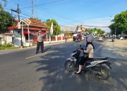 Sat Lantas Polres Polman Polda Sulbar Laksanakan Pengamanan Lalu Lintas di Pagi Hari