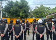 Polres Polman Laksanakan Pengamanan Antisipasi Arak-arakan Pasca Penghitungan Suara Pilkada di TPS