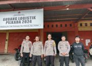 Pasca Rekapitulasi Penghitungan Suara Pilkada di Tingkat Kabupaten, Kabag Ops Polres Polman Mengontrol Gudang Logistik Pilkada