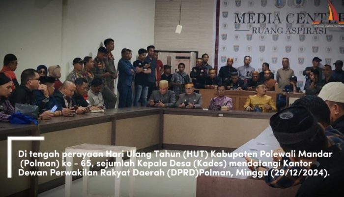 [VIDEO] Hut Polman,  Para Kades Datangi Kantor DPRD  “DBH Belum Cair, Biaya Operasional Harus Berhutang”