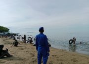 Sat Polair Polres Polman Monitoring Kegiatan Masyarakat di Pantai Bahari Polewali