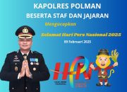 Kapolres Polman Berikan Apresiasi Kepada Insan Pers dalam Meliput Berita