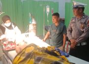 Gerak Cepat Unit Lantas Polsek Wonomulyo Polres Polman Datangi TKP Lakalantas Tunggal di Kecamatan Mapilli