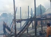 Kebakaran di Campalagian, Dua Rumah Hangus Delapan Hewan Ternak Terbakar