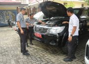 Kantor Imigrasi Polman Gelar Apel Kendaraan Dinas, Pastikan Kesiapan Operasional
