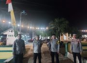 Personil Polres Polman dan Polsek Jajaran Polres Polman Laksanakan Pengamanan Tarawih di Bulan Ramadhan, Cegah Gangguan Kamtibmas