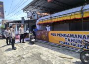 Kapolres Polman Pantau Kesiapan Pos Pengamanan Idul Fitri 1446 H di Polewali