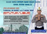 Sat Lantas Polres Polman Tutup Pelayanan SIM Selama Libur Nasional dan Cuti Bersama