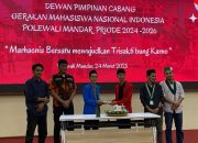 Wakili Kapolres Polman, Kanit I Sat Intelkam Polres Polman Hadiri Pelantikan Pengurus Dewan Pimpinan Cabang GMNI Polman Periode 2024-2026