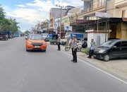Sat Lantas Polres Polman Laksanakan Pengamanan dan Pengaturan Lalulintas di Pagi Hari