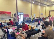 Polres Polman Gelar Donor Darah Sambut HUT Bhayangkara ke-79