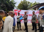 Rangkaian HUT Bhayangkara ke-79, Polres Polman Bagikan Sembako untuk Warga