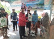 Bulog dan Pemprov Sulbar Salurkan Bantuan Pangan Beras, Dandim Mamuju Pantau Prosesnya