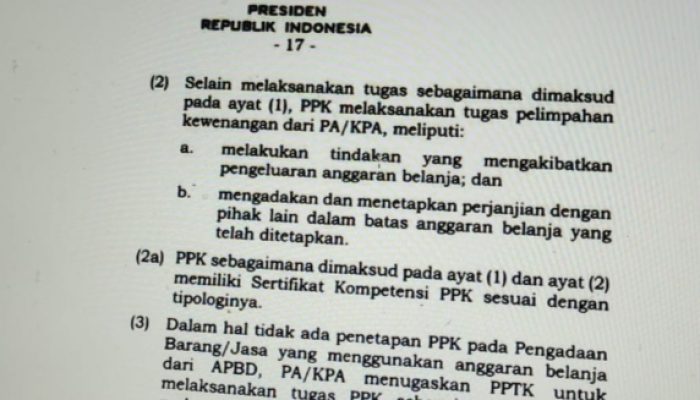 Regulasi Terbaru,  Minim SDM Bersertifikat ? Kepala Dinas di Polman  Rangkap Jabatan PA dan PPK