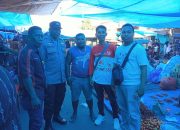 Kanit Samapta Polsek Polewali Gelar Patroli Jelang HUT RI Ke-80, Cegah Gangguan Kamtibmas di Pasar Sentral Pekkabata