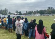 Personel Polsek Campalagian Laksanakan Pengamanan Turnamen Semifinal Sepak Bola Tomadio Cup IX 2025