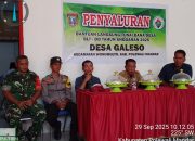 Bhabinkamtibmas Polsek Wonomulyo dan Babinsa Hadiri Penyaluran BLT DD Galeso Tahap III