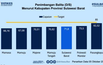 Capaian Penimbangan Balita di Sulbar Capai 71,8 Persen, Bukti Nyata Gerakan Cinta Posyandu Bergerak