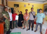 Bhabinkamtibmas Polsek Binuang Mediasi Sengketa Batas Tanah Empang, Diselesaikan Secara Kekeluargaan