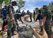Semangat Pengabdian, Satgas TMMD Tetap Bekerja Meski Sasaran Fisik Selesai
