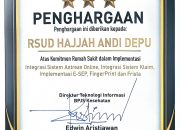 Komitmen Transformasi Digital,  RSUD Hajjah Andi Depu Terima Penghargaan BPJS Kesehatan