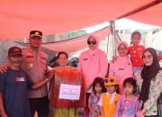 Kapolres Polman Bersama Bhayangkari Salurkan Bantuan untuk Korban Kebakaran di Galung Tulu