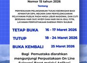 Jelang Libur Nasional Nyepi dan Idul Fitri, Perpusip Sulbar Tetap Buka Layanan Perpustakaan