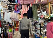 Satgas Preventif Polres Polman Tingkatkan Kewaspadaan Masyarakat di Pasar Sentral Pekkabata