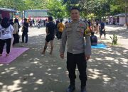 Bhabinkamtibmas Polsek Binuang Pastikan Liburan Aman di Waterboom Polman