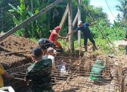 Dandim Turun Langsung, Pembangunan Jembatan Garuda di Bulubawang Terus Berlanjut