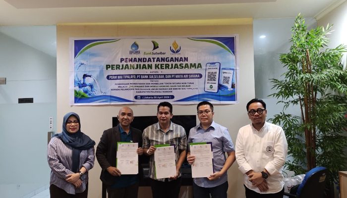 Kerja Sama Bank BPD,  Perumda Wai Tipalayo Permudah Pelanggan “Token Air Kini Bisa Dibeli Digital Menggunakan  Qris dan Mobile Banking “