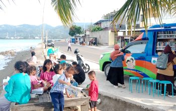 Gerakan Mandarras, Perpusip Sulbar Agendakan Perpustakaan Keliling di Pasar Malam Rakyat Tinambung