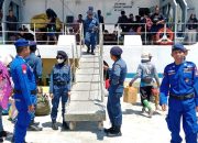 Sat Polairud Polres Polman Amankan Pemberangkatan KM Sabuk Nusantara 93 di Pelabuhan Tanjung Silopo