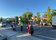 Sat Lantas Polres Polman Turun ke Jalan, Commander Wish Pagi Amankan Arus Lalin