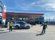 Patroli Sat Lantas Polres Polman Sasar Titik Rawan di Kota Polewali Mandar