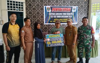 Bhabinkamtibmas Desa Ugi Baru Kawal Penyaluran BLT Dana Desa Triwulan I 2026