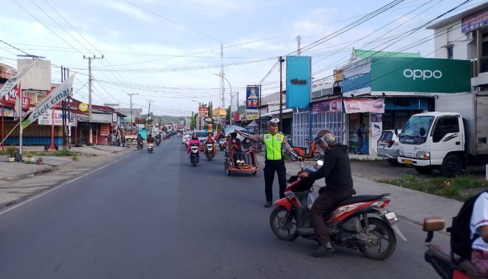 Sat Lantas Polres Polewali Mandar Gelar Commander Wish Pagi, Lalu Lintas Aman dan Lancar
