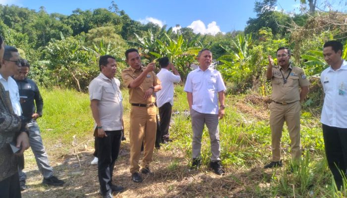 Kepala Dinas Perkimtanhub Sulbar dan Wamenham RI Tinjau Lokasi Rencana Pembangunan Kanwil Kementerian HAM