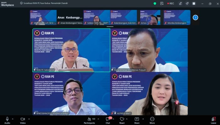 Kesbangpol Sulbar Ikuti Sosialisasi Perpres RAN PE 2026–2029, Tekankan Sinergi Pencegahan Ekstremisme