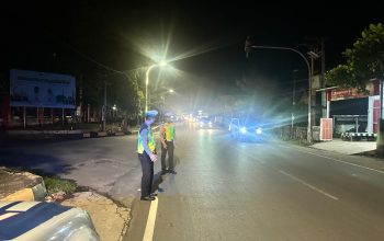 Polres Polman Intensifkan Blue Light Patrol, Jaga Keamanan Lalu Lintas Malam Hari