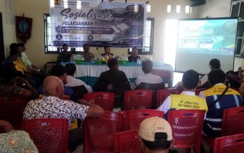 Kapolsek Binuang Hadiri Sosialisasi Rehabilitasi Jaringan Irigasi D.I. Paku